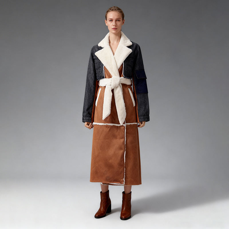 Korean-style Chic Relaxed-fit Casual Multicolor Coat