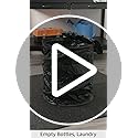 29.5-Gallon Pop Up Outdoor Garbage Can - Collapsible Trash Can for Parties, Yard Waste, or Laundry - Camping Accessories b...