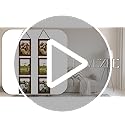 Lavezee 4x6 Collage Triple Picture Frames Set, Walnut Brown 6 Opening Hanging Vertical Frame Made to Display 4 by 6 Inch P...