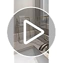 Kinkota Corner Bathroom Counter Organizer 2 Tier Bathroom Organizers and Storage Countertop with Hooks Skin Care Exquisite...