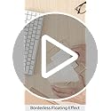Meetu Acrylic Picture Frame 5x7,Clear Freestanding Double Sided 20mm Thickness Frameless Magnetic Photo Frames Desktop Dis...