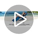 Candockway 400lbs Tanning Chair, 5-Fold Beach Lounge Chair with Face Hole & 2 Side Pockets, Non-Slip Foot & Portable Handl...