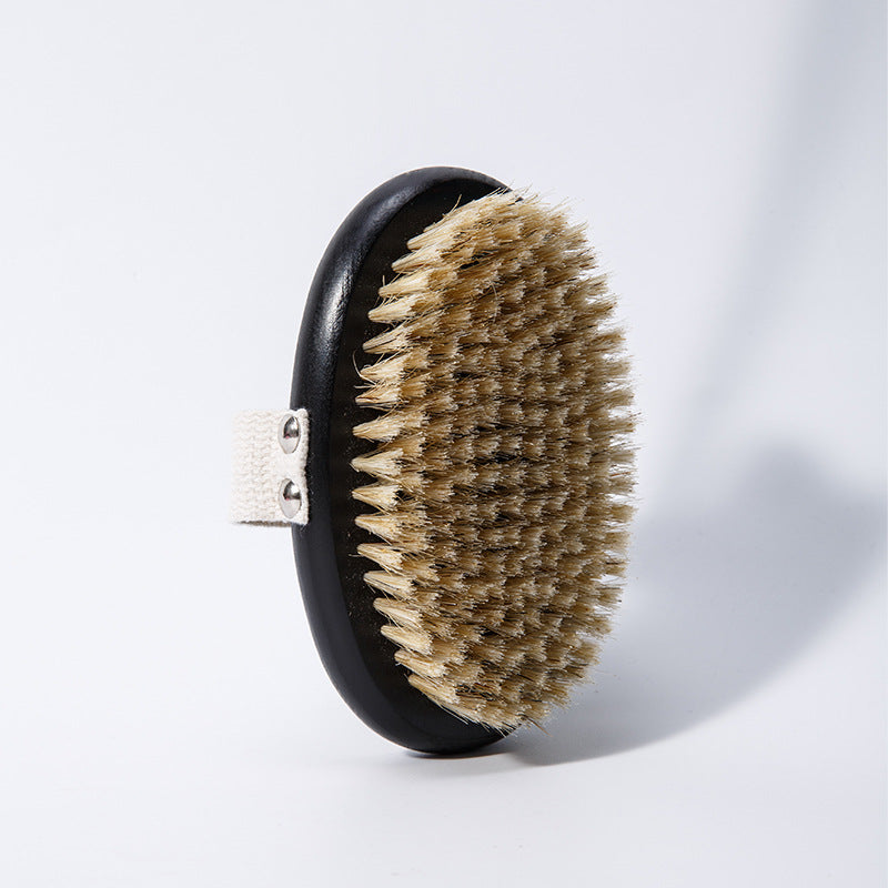 Household Black Beech Wood Bath Brush