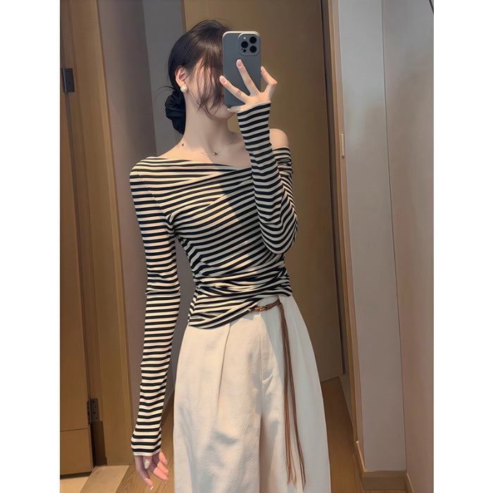 SpringAutumn New Korean-style Long-sleeve T-shirt For Women, Designer Style