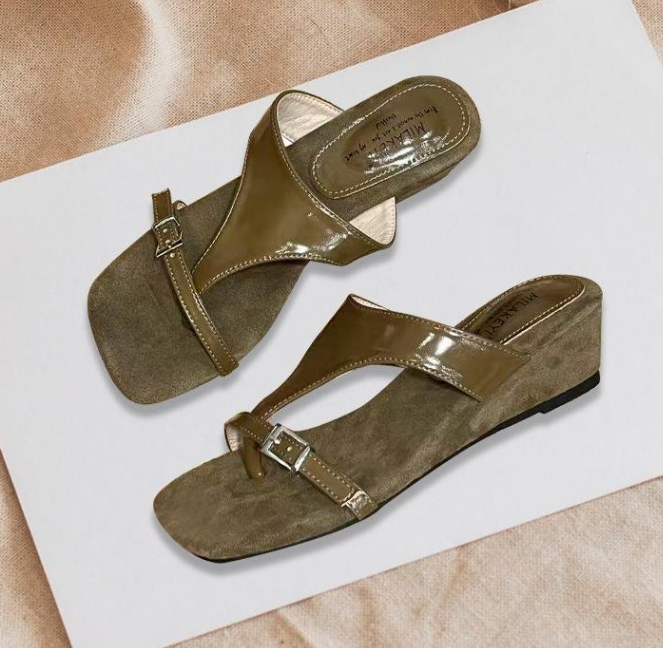 Women Thong Slide Slippers French Minimal Elegant Stiletto Sandals Versatile Outdoor Wear One Strap Summer Shoes