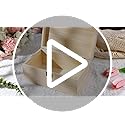 WSICSE Unpainted Wood Box with Hinged Lid - Large 9.2"x5.5"x3.9" for Crafts DIY Storage Jewelry & Gift Box and Hobby Organ...