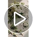 Ling's moment 17.5" Tall Free Standing Artificial Flowers Arrangements 4 pcs Fall Wedding Aisle Runner Chair Decorations L...