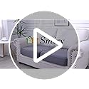 Smiry Waterproof Couch Cushion Covers, Stretch Washable Sofa Cushion Cover, Soft Sofa Slipcover Elastic Non-Slip Furniture...
