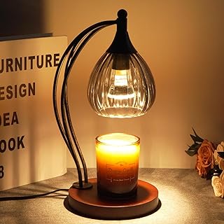 Candle Warmer Lamp with Timer Dimmer - Electric Light Wax Warmer for Jar Candles - Lamp with 2 Bulbs, Unique Birthday Gift...