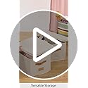 ZICOTO Decorative File Organizer Box Set of 2 - Collapsible Linen Filing Cabinets w/Handles Are Perfect to Store all Your ...