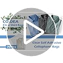 Cellophane Bags, 70 Pcs Resealable Clear Poly Bags for Clothes, Shirt Bag, Decorative Wrappers, Party Favors & Artwork(12x16)