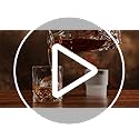 Whiskey Rocks Glass, Set of 4 (2 Crystal Bourbon Glasses, 2 Round Big Ice Ball Molds) In Gift Box - 10 Oz Old Fashioned Gl...