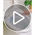 Ucaimao 2 Pack Disposable Toilet Brush and Holder Set,Extended Handle with 48 Cleaner Refills Toilet Brush for Toilet Bowl...