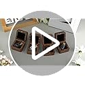 SOITIS Wooden Box for Ashes - Small Glass Urn for Human Ashes Keepsake, Mini Urns for Ashes Cremation Holder, Funeral Keep...