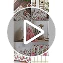 DaDa Bedding Romantic Roses Floral Duvet Cover Set - Lovely Spring Garden Pink w/Pillow Cases - Bright Vibrant Colorful Bl...