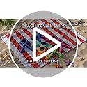 Large Beach Towel Clips for Beach Chairs, 6 Pcs Heavy Duty Towel Holder for Cruise Essentials, Clothes Pins to Beach Must ...