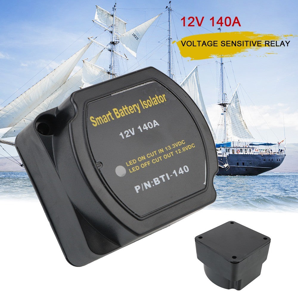 Support Pan European:12V 140A Fully Automatic Battery Isolator Relay BSR VSR Charging Relay Car Camper