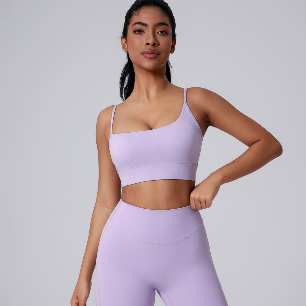 Asymmetric Large Digging Back Yoga Bra Sports Vest