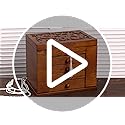 Changsuo Wooden Jewelry Box for Women, Organizer Box of Solid Wood with Lock and Key for Jewelries, Watches, Necklace, Rin...