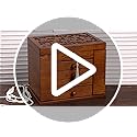Changsuo Wooden Jewelry Box for Women, Organizer Box of Solid Wood with Lock and Key for Jewelries, Watches, Necklace, Rin...