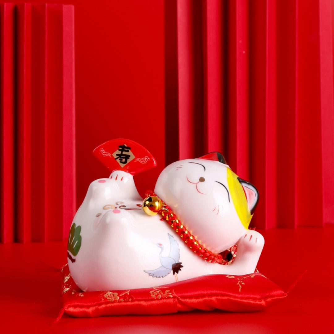 Creative Home Decor Ceramic Lucky Cat Ornament
