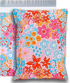 POLYSELLS 100pcs 10x13 Inches Poly Mailers Waterproof & Tear Resistant Mailing Envelopes, Cute Small Business Bags for Clo...