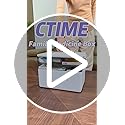 CTIME 3-Tier Medicine Organizer - Portable Medicine Cabinet with Leather Handle, Empty First Aid Kit for Home