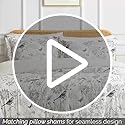 Southshore Fine Living, Inc. Grand Floral Collection - King Comforter Set, Premium Bedding, All-Season Down Alternative, O...