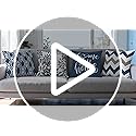 Hexagram Geometric Blue Pillow Covers 18x18 Set of 4, Decorative Outdoor Boho Modern Throw Pillow Covers, Home Sweet Home ...