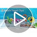 HiGift Beach Towel Clips for Beach Chairs, Towel Holder for Pool Lounge Chair Cruise Essentials, 8 Pack Jumbo Size Clothes...