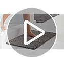 GORILLA GRIP Bath Rug Mat, Thick Soft Absorbent Chenille, Quick Dry Microfiber Mats, Rubber Backing Washable Shower Floor ...