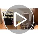 Waterless Essential Oil Diffuser,Portable Car Aromatherapy Diffuser,Rechargeable Cordless Scent Device with Fabric Design,...