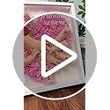 Personalized Mommy Holding Hands Flower Shadow Box with Kids Name Custom Kids Names Carnation Floral Heart Frame, Premium ...