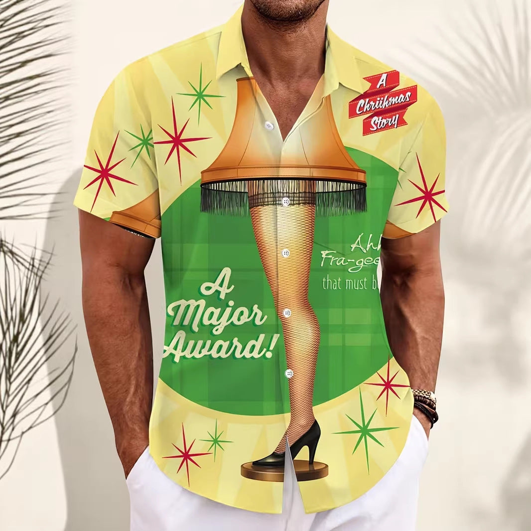 New 3D Digital-Print Christmas Shirt
