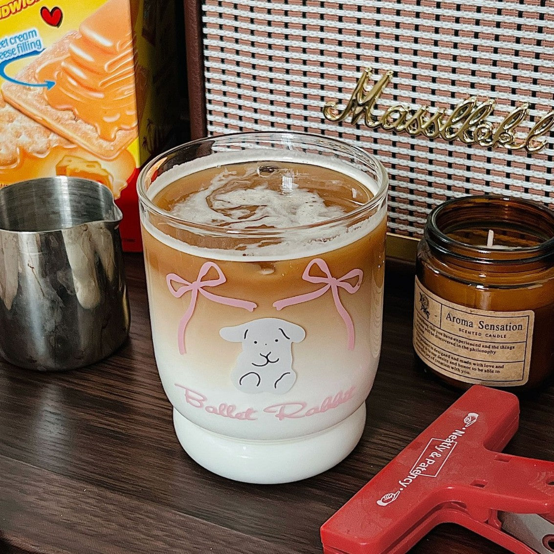 Korean Ins Wind High Temperature Resistant High Borosilicate Glass Cup