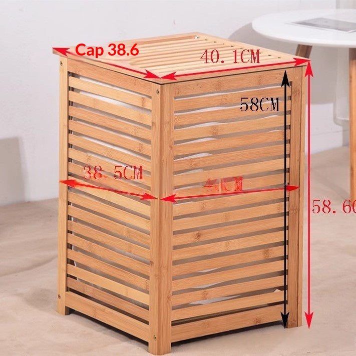 Moso Bamboo Clothing Storage Basket For Home Use