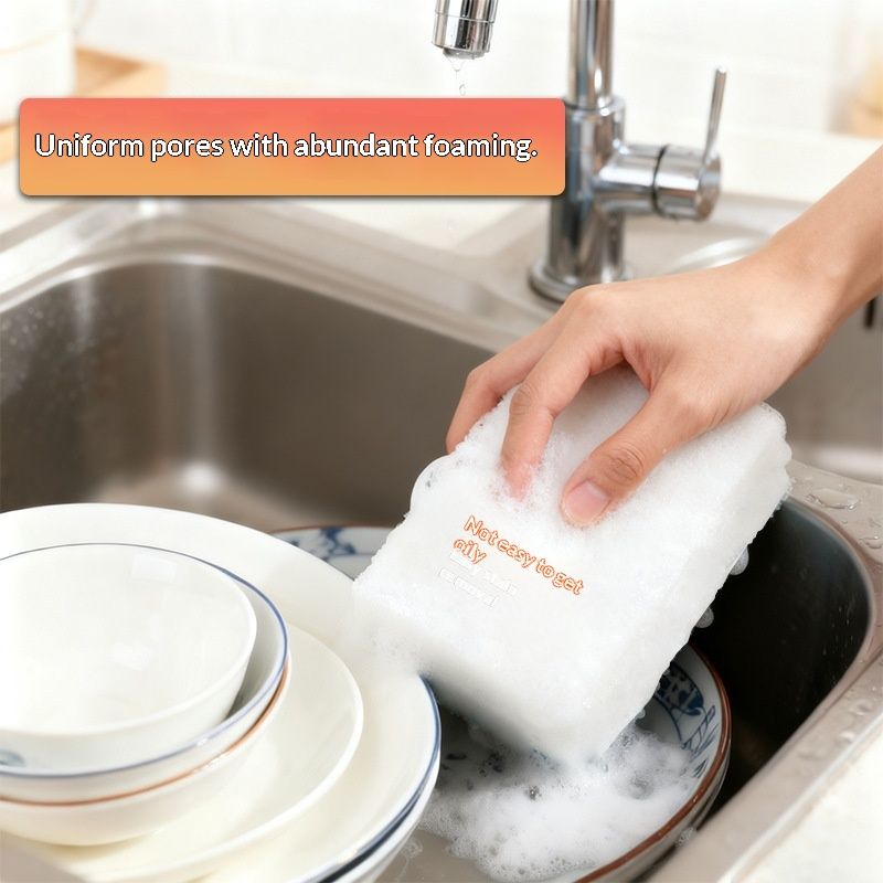 High-Density Sponge Pads For Household Kitchen And Bathroom Cleaning