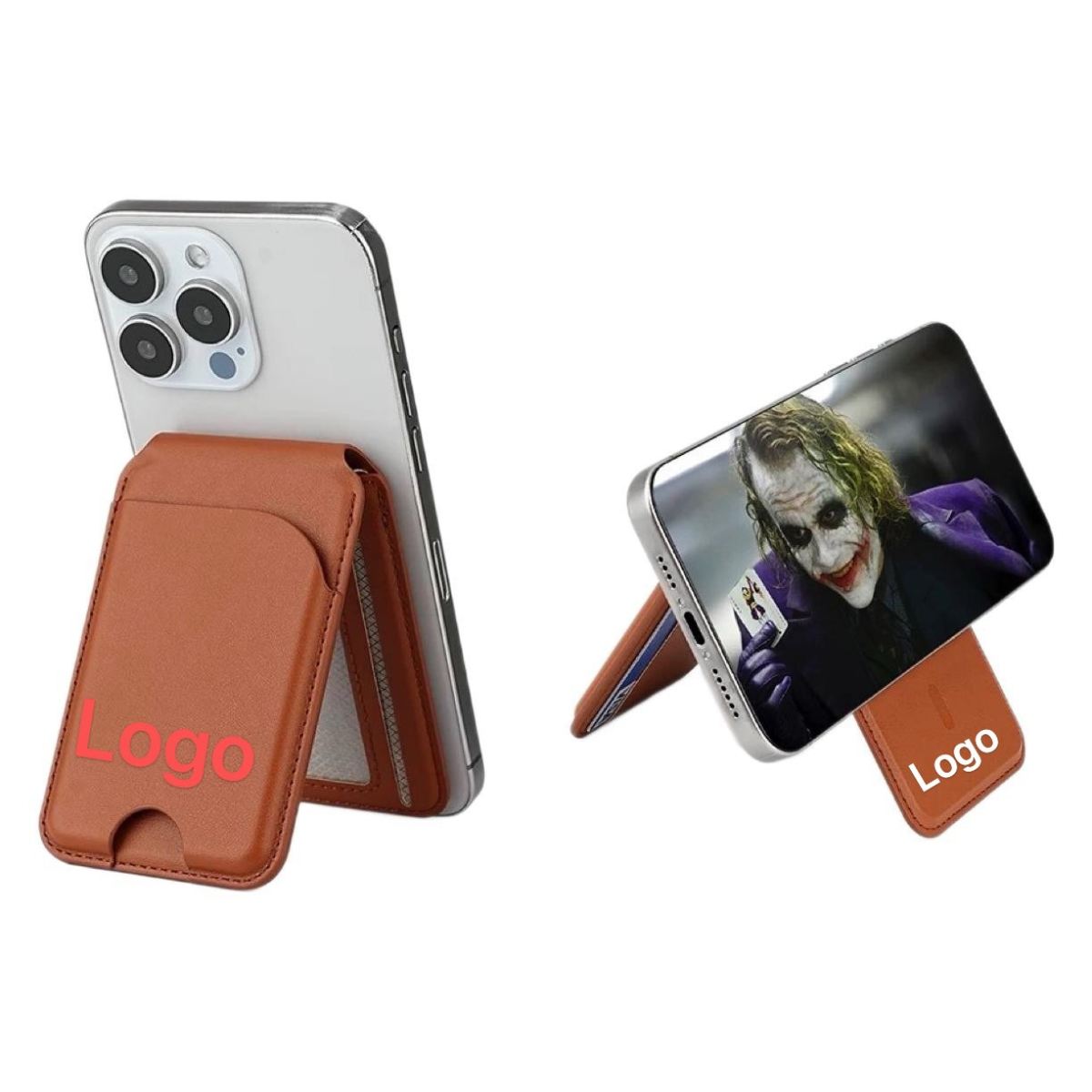 Rotating Shaft Folding Magnetic Card Holder Mobile Phone Bracket