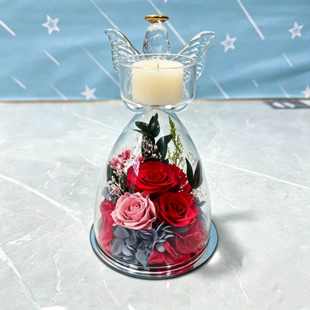 Rose Bouquet Christmas And Valentines Day Gift Ornament