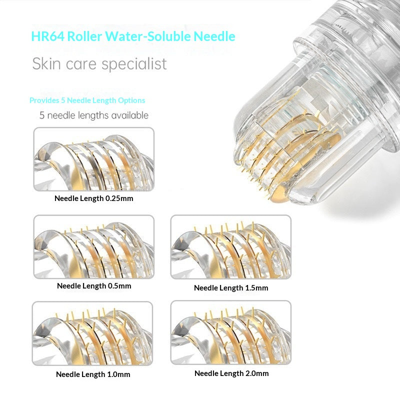 Beauty Gold Roller Water-soluble Needles, Cross-border Portable Manual Sealing Head
