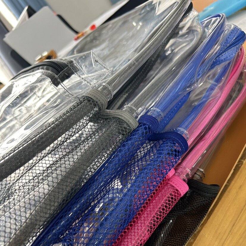 Transparent PVC Clear Storage Backpack Jelly-style Shoulder Bag