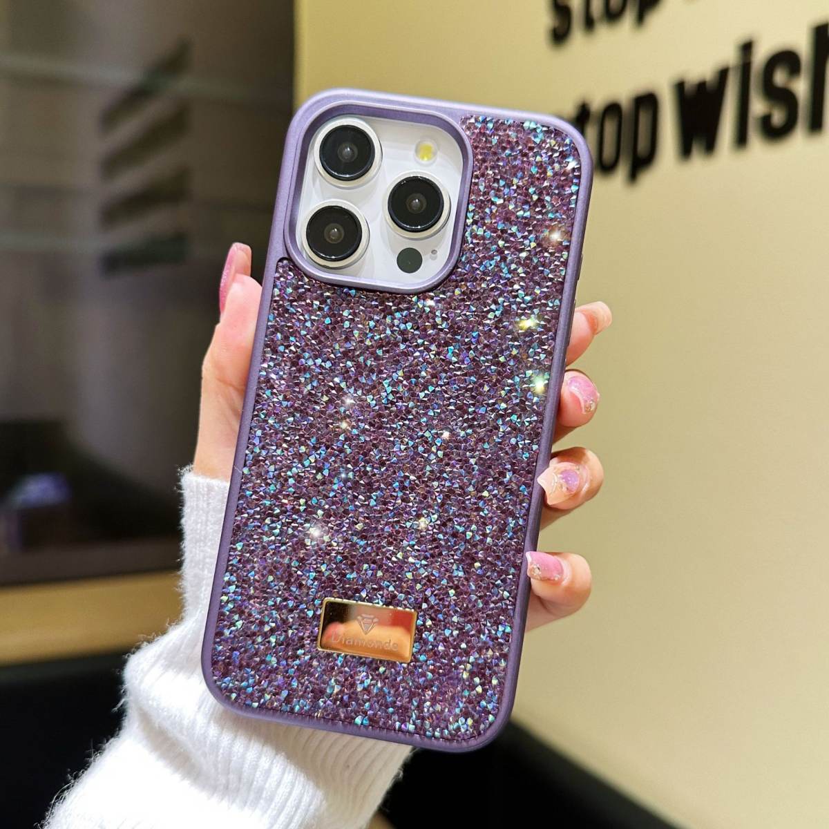 Luxury Rhinestone Mobile Phone Shell Full Diamond Protective Cover