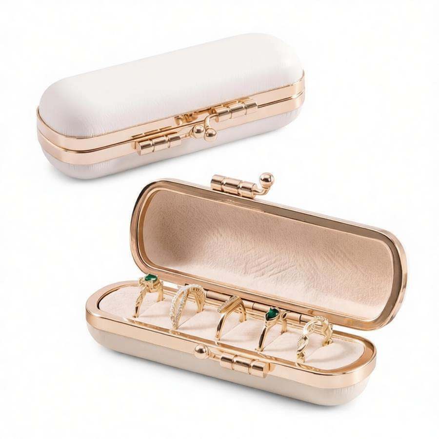 Travel-friendly Portable Mini Ring And Jewelry Storage Box