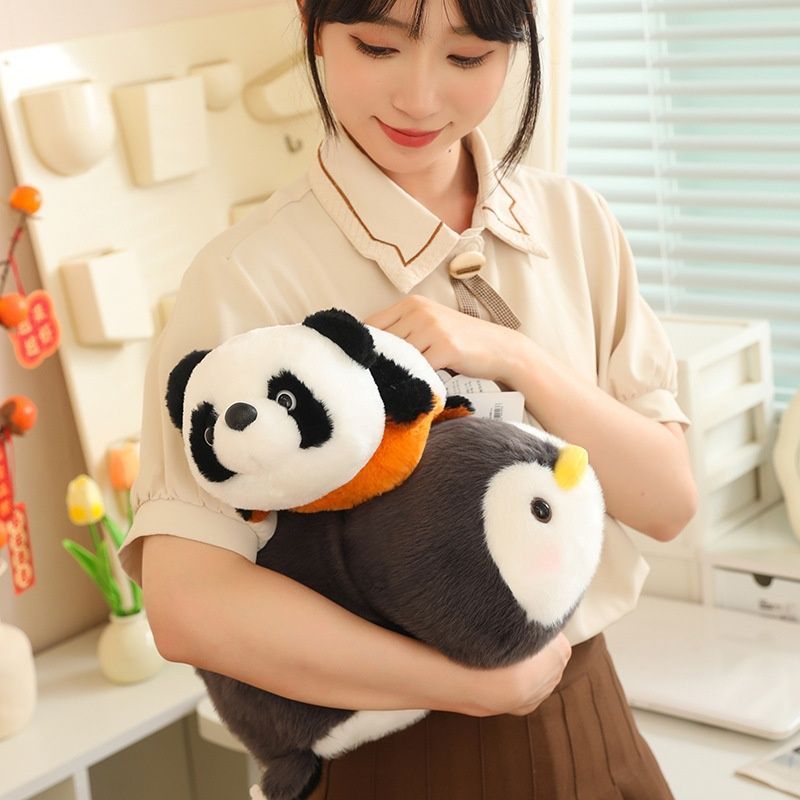 Plush Toys Elephant Penguin Panda Lesser Panda White Rabbit Girl's Birthday Gift