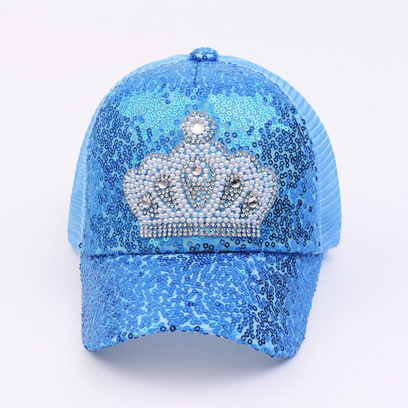 New Crown Princess Childrens Mesh Hat
