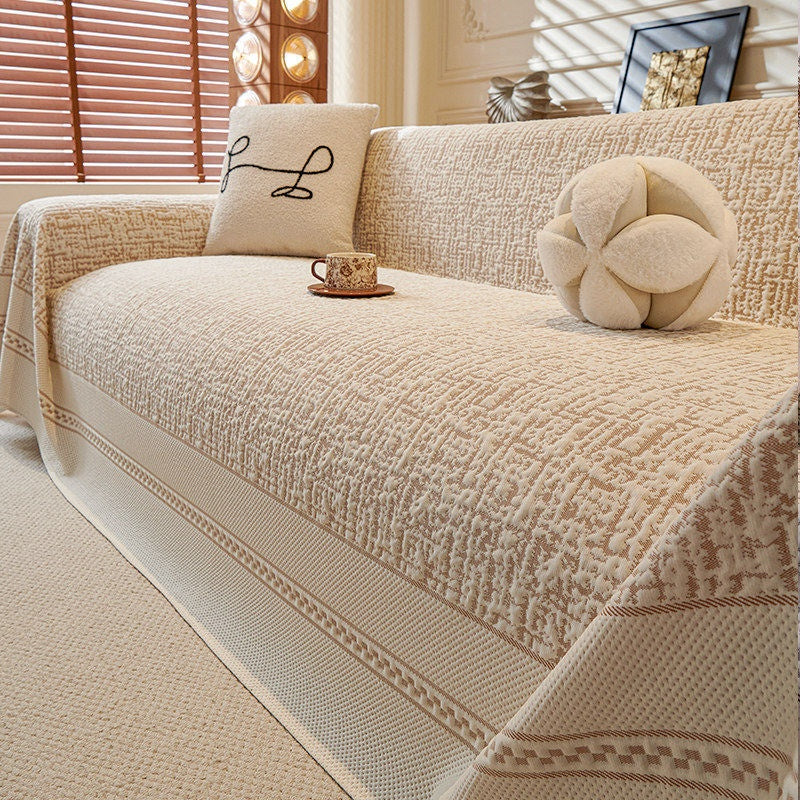 Four-Season Ice-Silk Cooling Sofa Cover Cloth