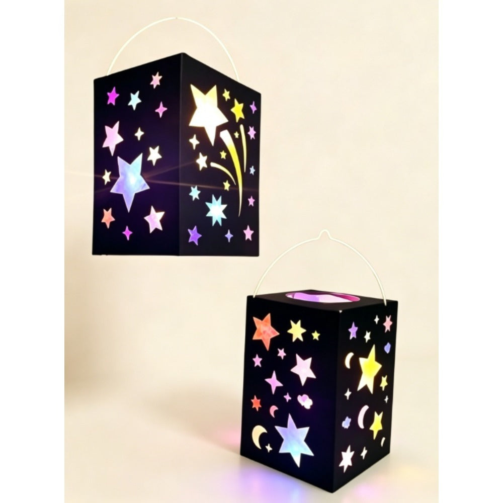 70-Piece Decoration Set With Lanterns, Paper, Glue, And Accessories For Creative Projects And Party Decorations