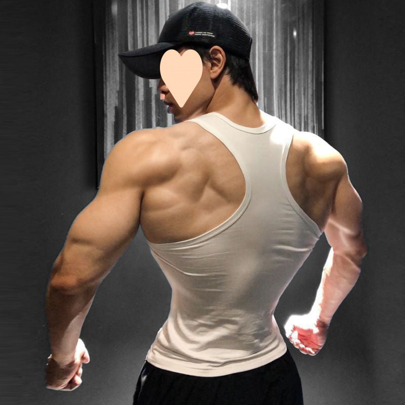 Ice Silk Large Size Men's Vest Summer Inner Wear Sleeveless Fitness