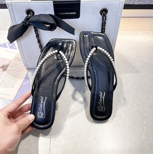 Women's Flip Flops, Summer Outdoor Wear Fashion New Style Flat Thong Slippers, Internet Popular Beach Sandals