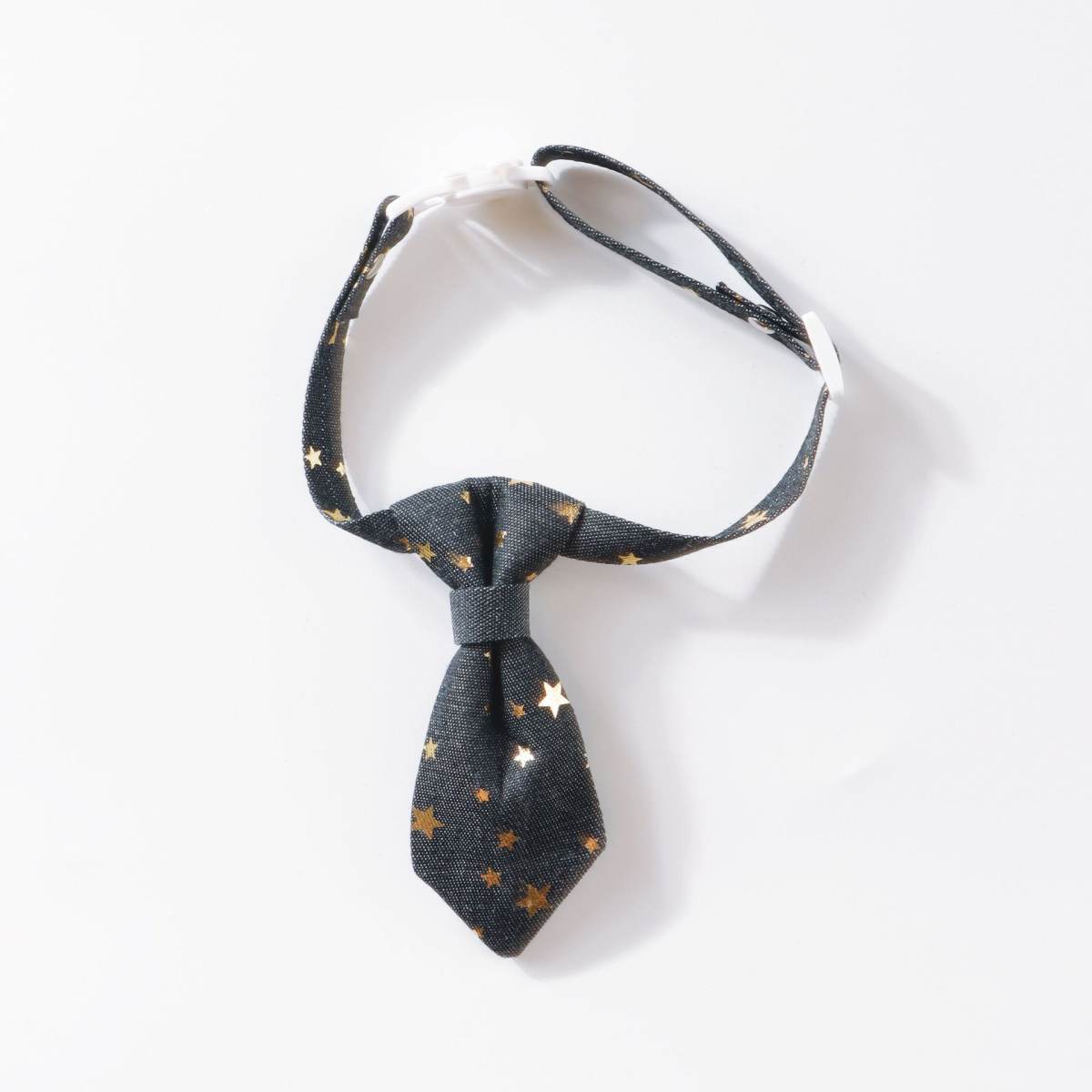 Designer Dog Collar For Small Medium Dogs Long Tie Golden Star Fancy Neck Wear Adjustable Animal Decoration Pet Cat Accessories